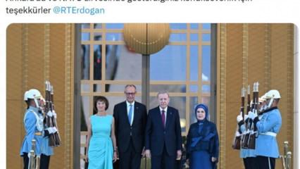Friedrich Merz'den T&uuml;rk&ccedil;e teşekk&uuml;r paylaşımı