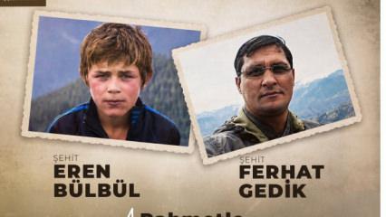 İ&ccedil;işleri Bakanlığı: İyi ki varsın Eren, iyi ki varsın Ferhat Astsubay