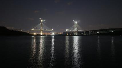 İstanbul'un siluetine yeni simge: Kanal İstanbul'un ilk k&ouml;pr&uuml;s&uuml; y&uuml;kseliyor