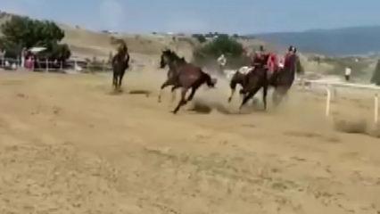 Kastamonu&rsquo;da festivalde at yarışında kaza: 1 jokey yaralı, 2 at &ouml;ld&uuml;