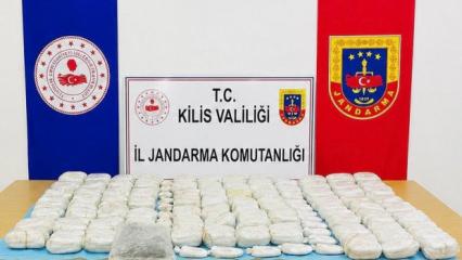 Kilis&rsquo;te 90 kilogram sentetik uyuşturucu ele ge&ccedil;irildi
