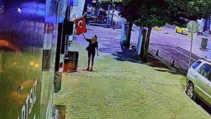 Muğla'da menfur olay! T&uuml;rk bayrağını yakmaya &ccedil;alıştı