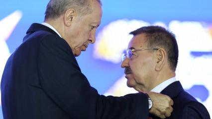 Rozeti Erdoğan taktı, ilk ziyaretİ teşkilata yaptı