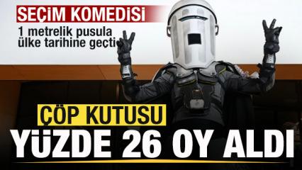 &Uuml;lke tarihine ge&ccedil;en se&ccedil;im! Oy pusulası 1 metreye ulaştı! '&Ccedil;&ouml;p Kutusu' y&uuml;zde 26 oy aldı! 
