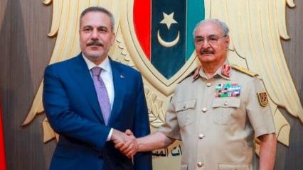 Libya'da tarihi zirve: Bakan Fidan, Hafter'le g&ouml;r&uuml;şt&uuml;