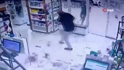 Fırtınada camları bomba gibi patlattı!