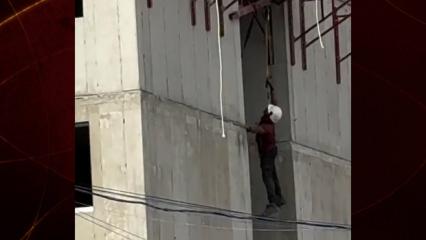 Brezilya'daki şantiyede ecel teri: İskeleden d&uuml;şen iş&ccedil;iye kep&ccedil;eli operasyon!