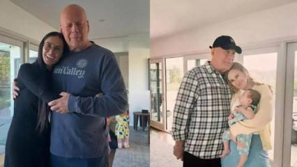 Bruce Willis kızının d&uuml;ğ&uuml;n&uuml;nde ortaya &ccedil;ıktı!
