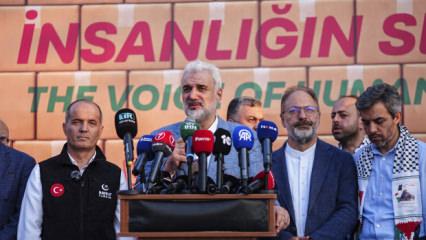 &Uuml;sk&uuml;dar'da d&uuml;zenlenen etkinlikte Gazze'ye destek &ccedil;ağrısı! 