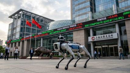 &Ccedil;inli robot &uuml;reticisi borsaya fırtına gibi girdi: Piyasa değeri 50 milyar doları aştı