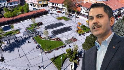 &Ccedil;orum Tarihi Kent Meydanı yenilendi: Bakan Kurum o g&ouml;r&uuml;nt&uuml;leri paylaştı