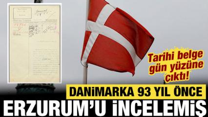 Danimarka 93 yıl &ouml;nce Erzurum'u incelemiş: Tarihi belge g&uuml;n y&uuml;z&uuml;ne &ccedil;ıktı!