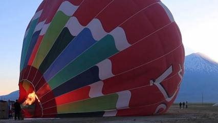 Doğubayazıt&rsquo;ta yeni turizm hamlesi: Ağrı Dağı sıcak hava balonuyla keşfedilecek