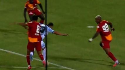 Galatasaray ma&ccedil;ında tartışmalı pozisyon! Erzurumspor penaltı bekledi
