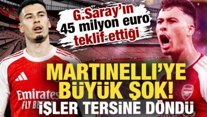 Galatasaray'ın 45 milyon euro teklif ettiği Martinelli'ye b&uuml;y&uuml;k şok! İşler tersine d&ouml;nd&uuml;