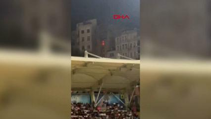 Kasımpaşa'da stadyum yanından atılan fişek evi işte b&ouml;yle yaktı!