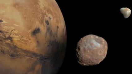 Mars&rsquo;ın uydusunda dev &ccedil;ukurun sırrı &ccedil;&ouml;z&uuml;ld&uuml;! Deimos&rsquo;un gizemi &ccedil;&ouml;z&uuml;l&uuml;yor...