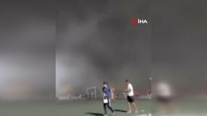 Meksika&rsquo;da stadyumu fırtına vurdu