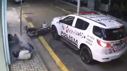 Su&ccedil;&uuml;st&uuml; yakalandılar, polis kurşun yağdırdı! Brezilya'da anında adalet