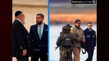 Tepki &ccedil;eken g&ouml;r&uuml;nt&uuml;... Maduro'nun oğlu kipa taktı, sinagogunu ziyaret etti