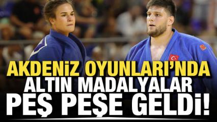 Akdeniz Oyunları'nda altın madalyalar peş peşe geldi