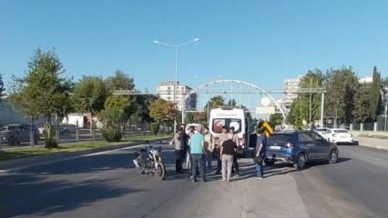 Adıyaman&rsquo;da otomobil ile motosiklet &ccedil;arpıştı: 1 yaralı