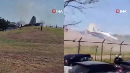 Endonezya'da Sukhoi savaş u&ccedil;ağı pistten &ccedil;ıktı