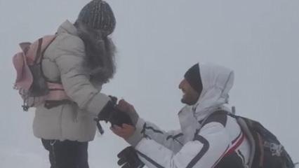 Ermeni gen&ccedil;lerden Ağrı Dağı'nda evlilik teklifi