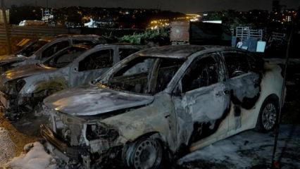 Galerideki ara&ccedil;lar alevlere teslim oldu