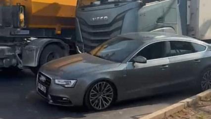 Mersin'de trafikte yol verme kavgası: Taşla saldırdılar, TIR'la ezip ge&ccedil;ti!