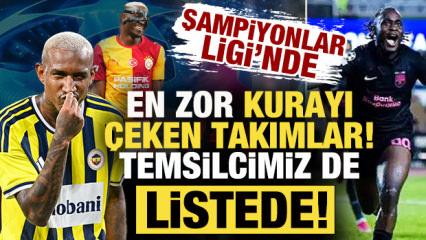 Şampiyonlar Ligi'nde en zor kurayı &ccedil;eken takımları duyurdular! Temsilcimiz de listede