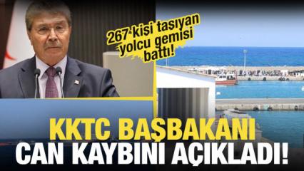Son dakika: 267 kişi taşıyan yolcu gemisi battı! KKTC Başbakanı: 8 kişi yaşamını yitirdi