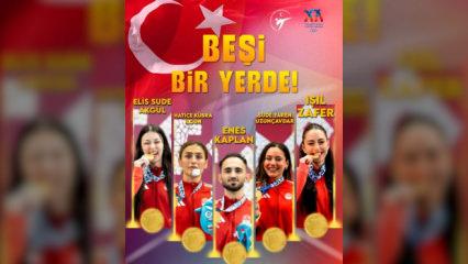 Taekwondo&rsquo;da tarihi başarı! Akdeniz'i fethettik