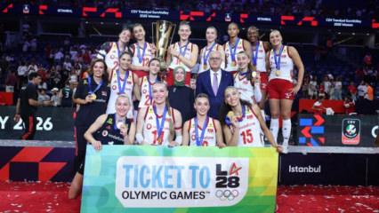 A Milli Kadın Voleybol Takımı, Los Angeles 2028 Olimpiyat Oyunları biletini aldı