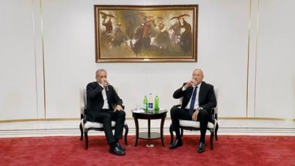 Aliyev ile Pezeşkiyan arasında g&uuml;l&uuml;mseten "su" diyaloğu