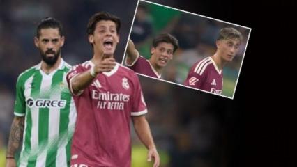 Arda, Betis ma&ccedil;ında &ccedil;ılgına d&ouml;nd&uuml;! Takım arkadaşıyla tartıştı