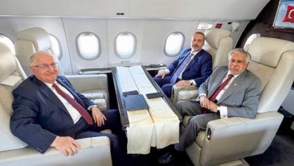 Bakan Fidan ve G&uuml;ler, Bişkek'te