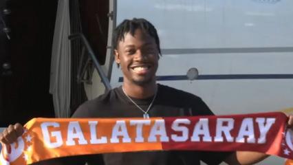 Galatasaray yeni transferini a&ccedil;ıkladı! El Chadaille Bitshiabu İstanbul'a geldi