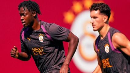 Galatasaray'da yeni transfer ilk antrenmana &ccedil;ıktı