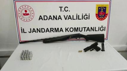 Jandarmadan ka&ccedil;ak silah operasyonu: 4 g&ouml;zaltı