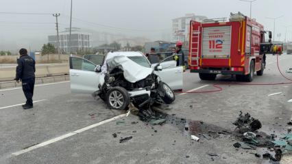Samsun&rsquo;da SUV ara&ccedil; direğe &ccedil;arptı: &Ouml;l&uuml; ve yaralılar var