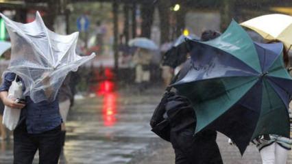 Meteoroloji&rsquo;den 3 b&ouml;lgeye uyarı: Kuvvetli r&uuml;zgar ve sağanak