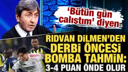 Rıdvan Dilmen'den derbi &ouml;ncesi bomba tahmin! "3-4 puan &ouml;nde bitirir"