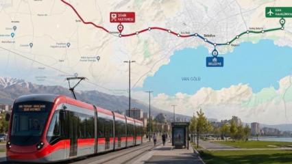 Dev ulaşım projesi i&ccedil;in d&uuml;ğmeye basıldı! Doğu ilimize tramvay geliyor