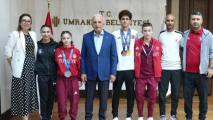 &Uuml;mraniyeli sporculardan uluslararası arenada b&uuml;y&uuml;k başarı