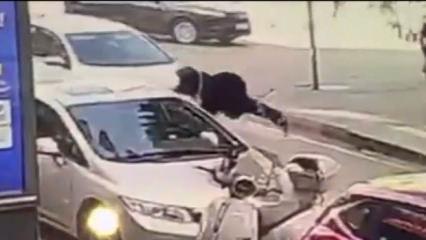S&uuml;r&uuml;c&uuml; yaya ge&ccedil;idinde dehşet sa&ccedil;tı.