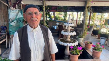 &Ouml;mr&uuml;nde bir defa doktora gitti! 100 yaşındaki Ali dede, sağlıklı yaşamın sırrını verdi