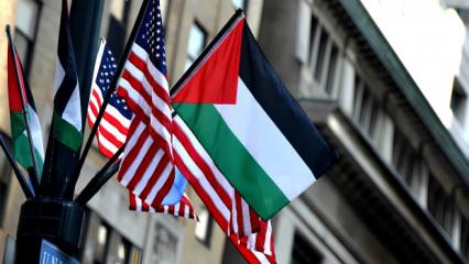 ABD tarihinde bir ilk! Amerika halkı g&ouml;z&uuml;n&uuml; a&ccedil;tı! İsrail'e Filistin şoku