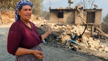 Aladağ&rsquo;da evleri k&uuml;le d&ouml;nen yaşlı &ccedil;iftin feryadı: Ana yurdum burası, dayanamıyorum