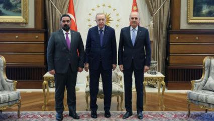 Başkan Erdoğan, Irak Temsilciler Meclisi Başkanı Halbusi'yi kabul etti